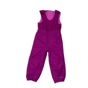 Columbia Twist Cliff magenta pink snow bib overall a in size 2T.